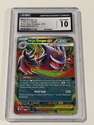 Pokémon TCG M Gengar EX Black Star Promo 073 Moonlit Tin (Graded)