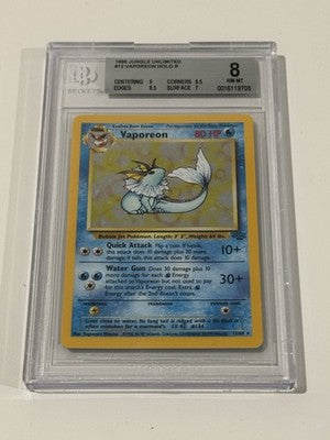 Vaporeon 12/64 Jungle Holo (Graded)