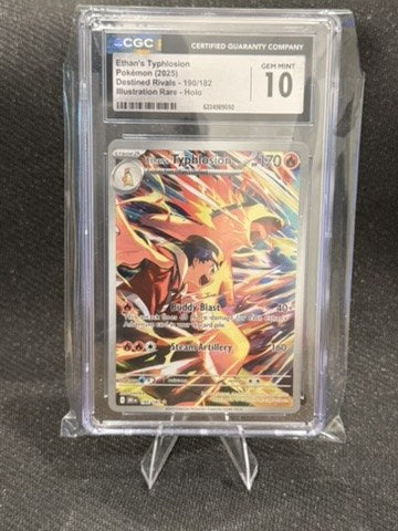 Ethan's Typhlosion Illustration Rare 190/182 · Destined Rivals 2025 · CGC 10