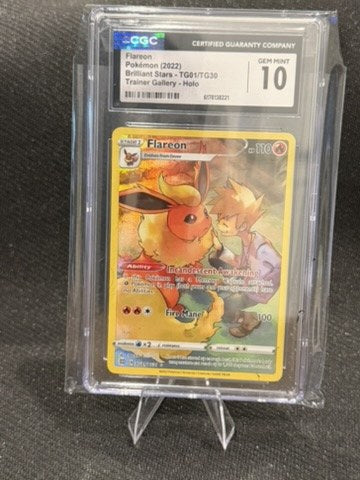 Flareon Trainer Gallery TG01/TG30 · Brilliant Stars Trainer Gallery 2022 · CGC 10