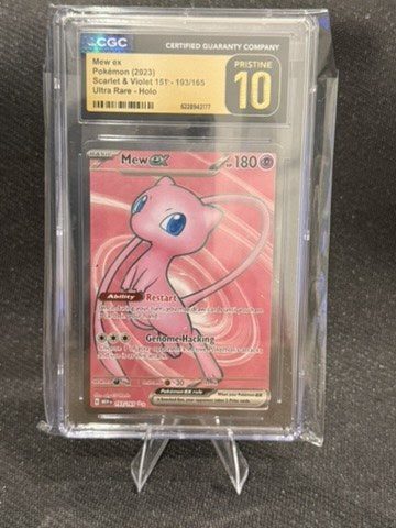 Mew ex Ultra Rare 193/165 · Scarlet & Violet 151 2023 · CGC 10