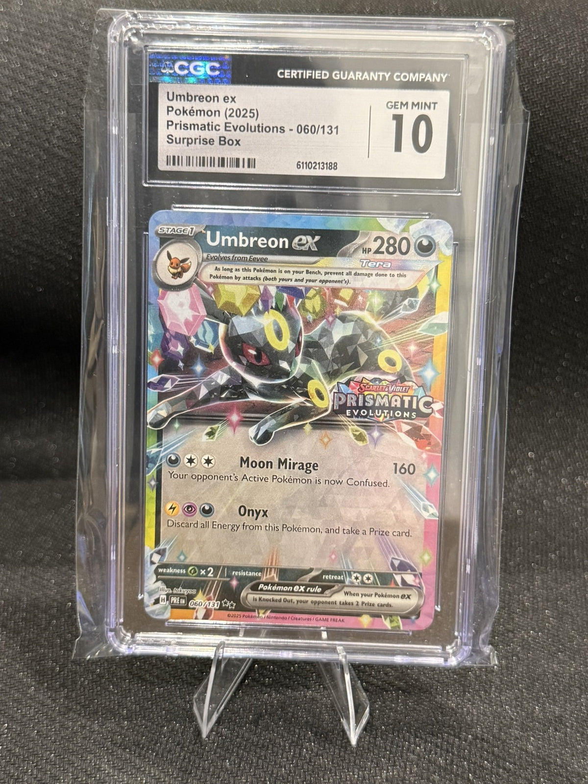 Umbreon ex 060/131 · Prismatic Evolutions 2025 · CGC 10