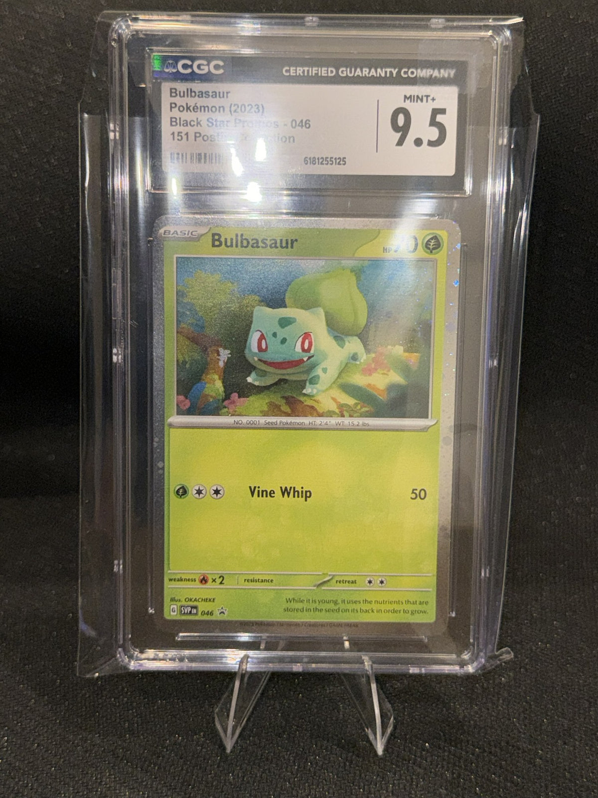 Bulbasaur 046 · Scarlet & Violet Black Star Promos 2023 · CGC 9.5