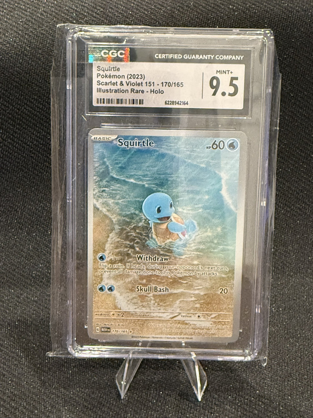 Squirtle Illustration Rare 170/165 · Scarlet & Violet 151 2023 · CGC 9.5