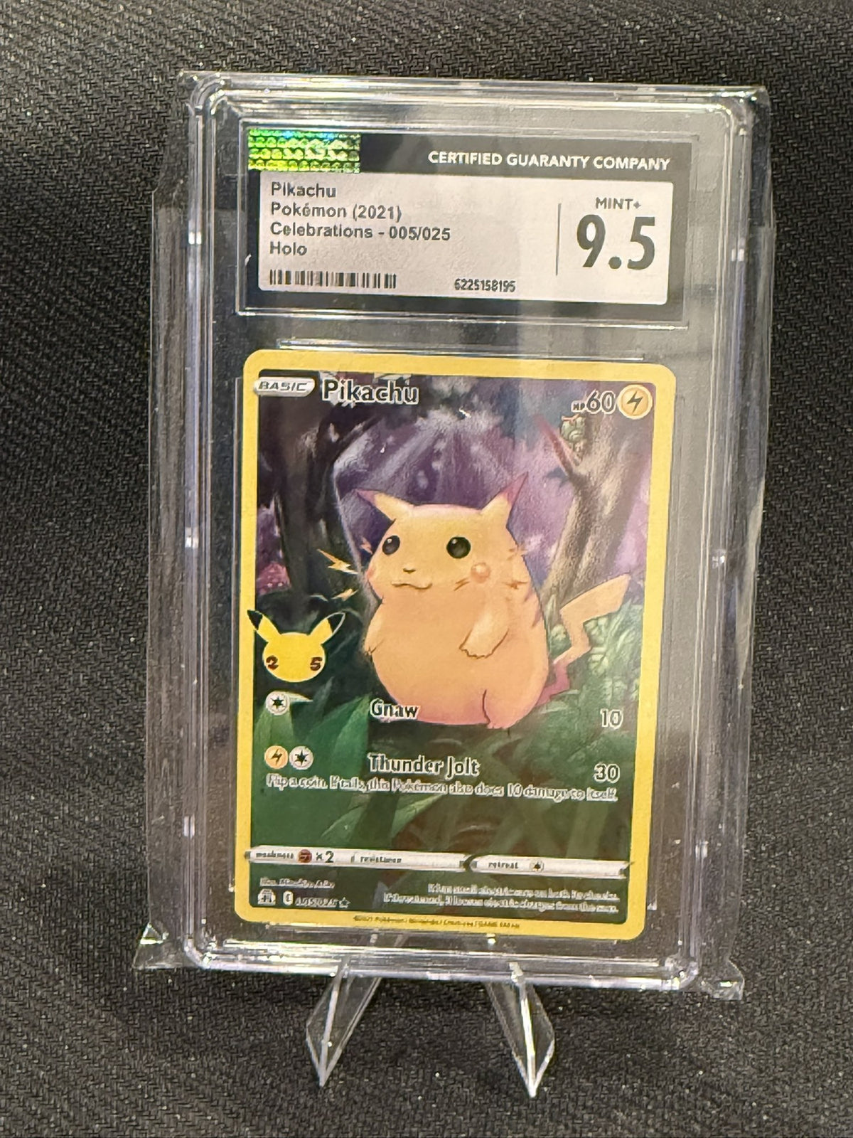 Pikachu Holo 005/025 · Celebrations 2021 · CGC 9.5
