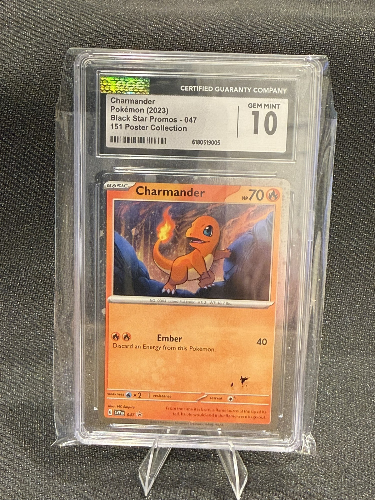 Charmander 047 · Scarlet & Violet Black Star Promos 2023 · CGC 10